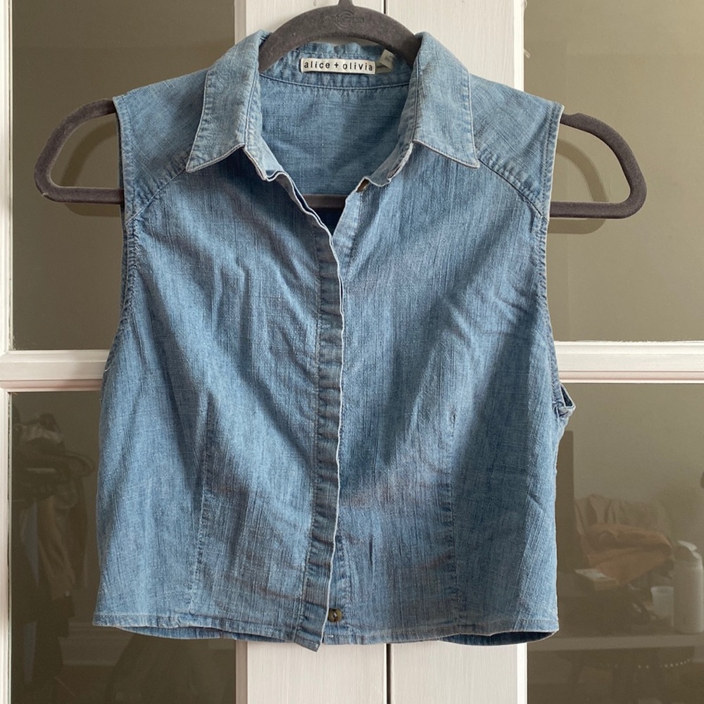 Alice & Olivia Sleeveless Shirt